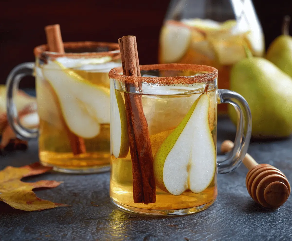 Easy Spiced Pear Sangria Recipe with Cinnamon & Honey