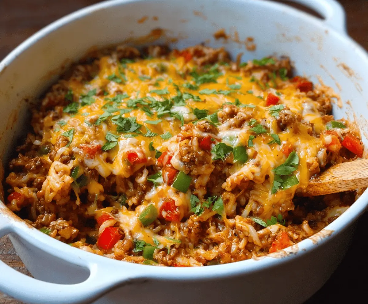 Easy Stuffed Pepper Casserole Recipe – Cozy & Flavorful!
