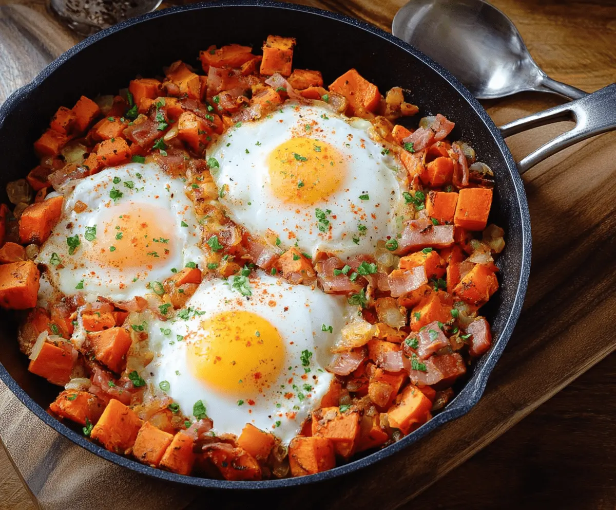 Sweet Potato Breakfast Hash with Eggs – Easy Healthy Morning Meal