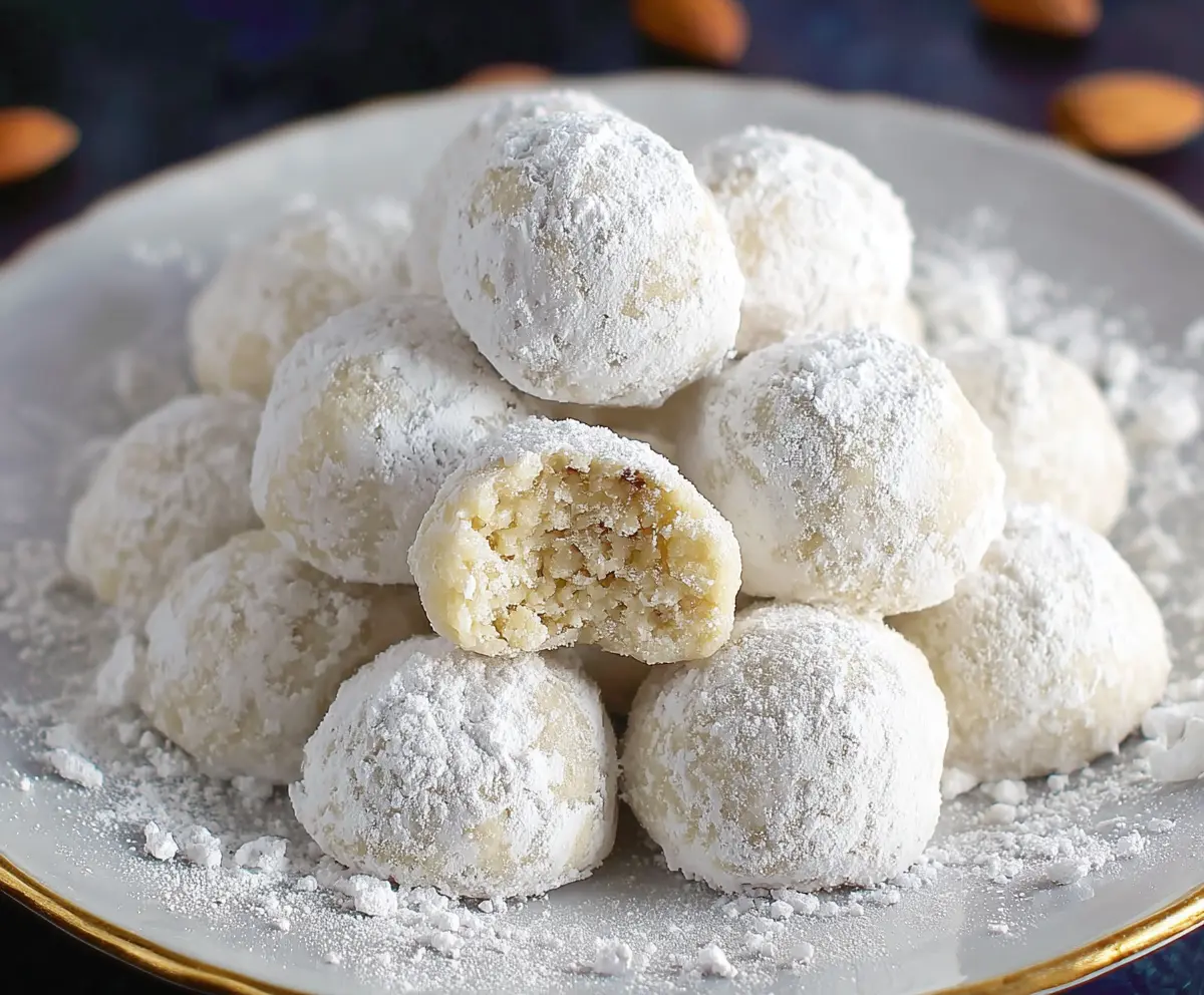 Easy Almond Snowball Cookies Recipe