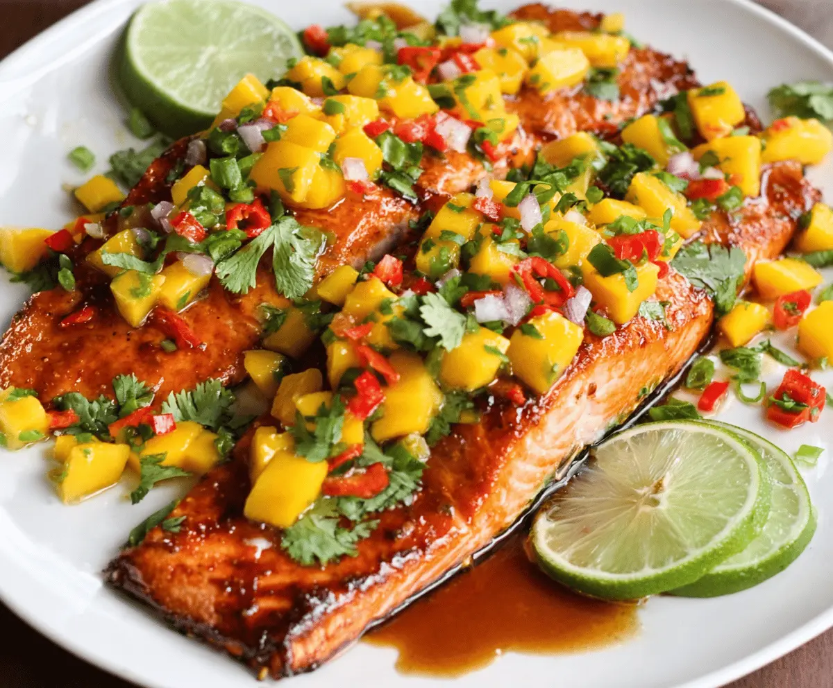 Easy Mango Teriyaki Salmon Recipe