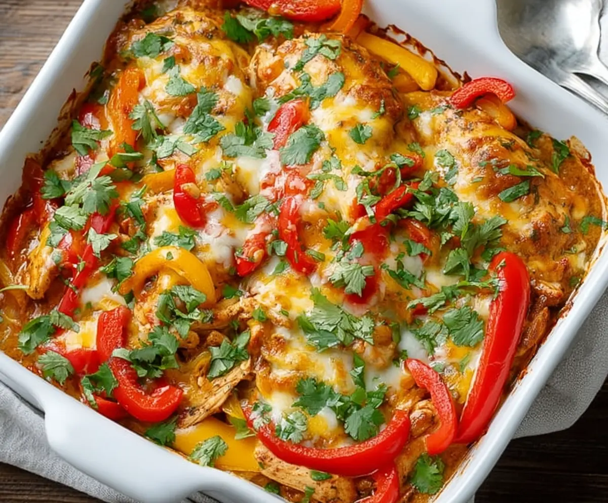 Easy Fajita Chicken Casserole