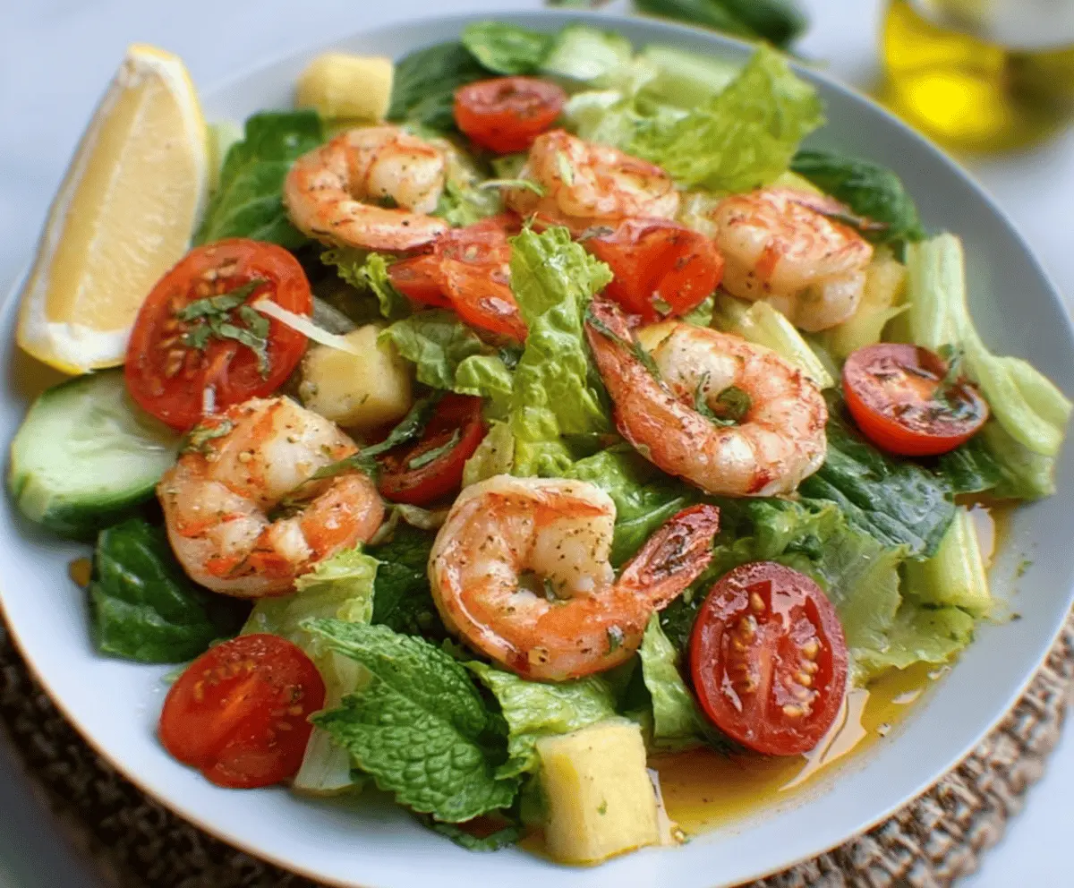 Fresh Italian Olive Oil Shrimp Salad