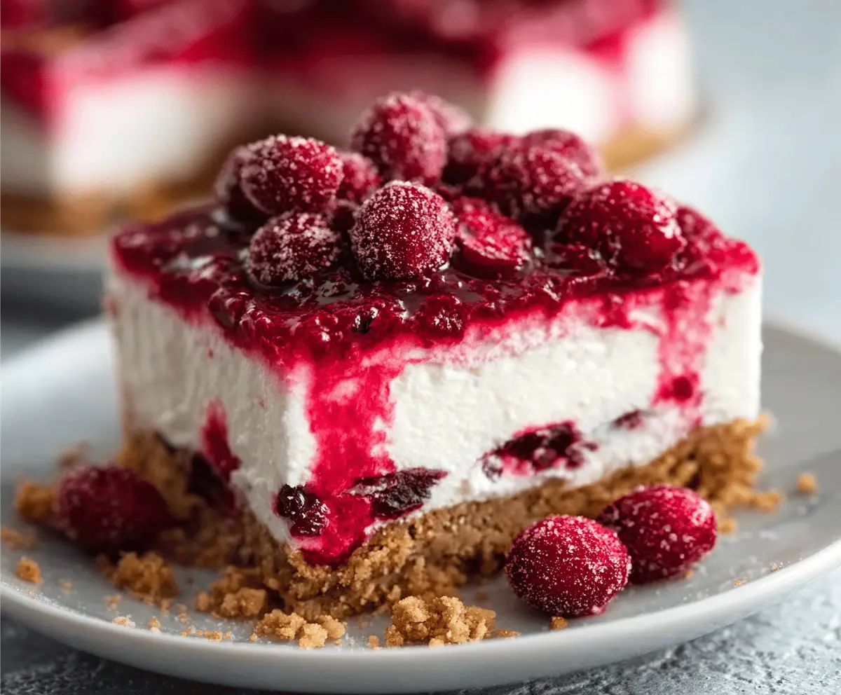 No-Bake Cranberry Yum Yum Recipe