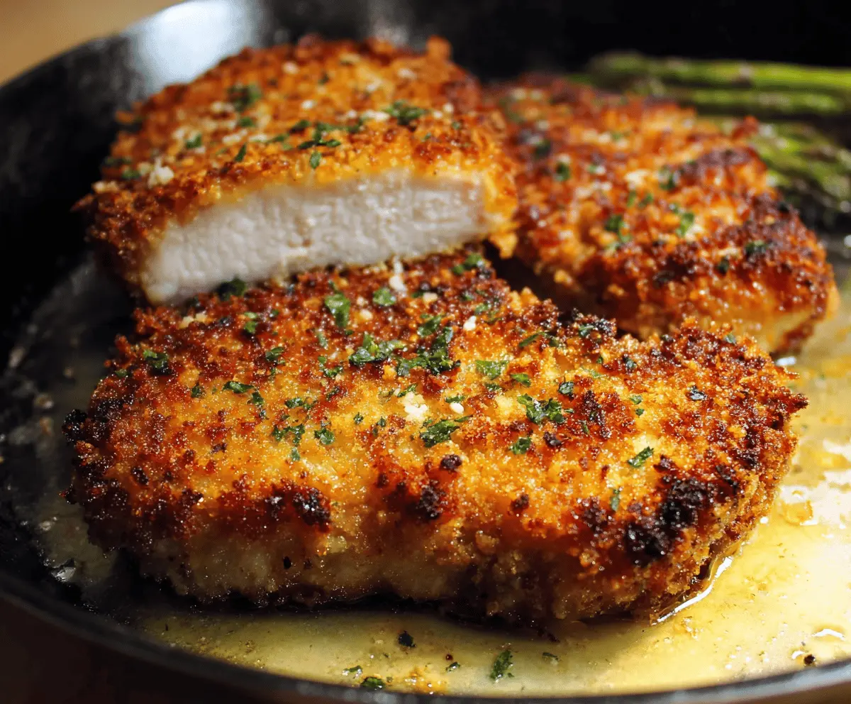 Crispy Parmesan Crusted Pork Chops