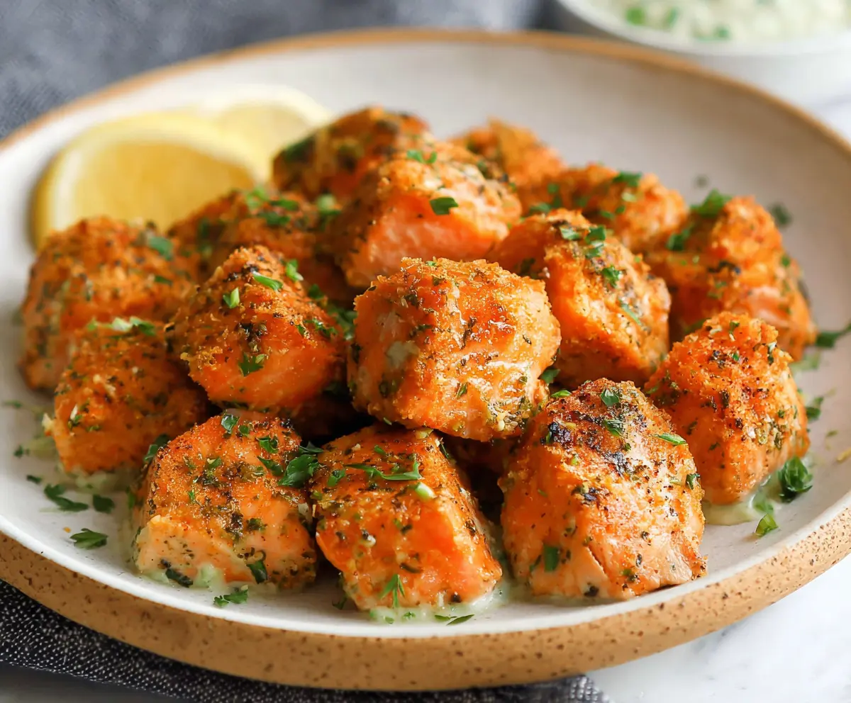 Crispy Air Fryer Salmon Bites