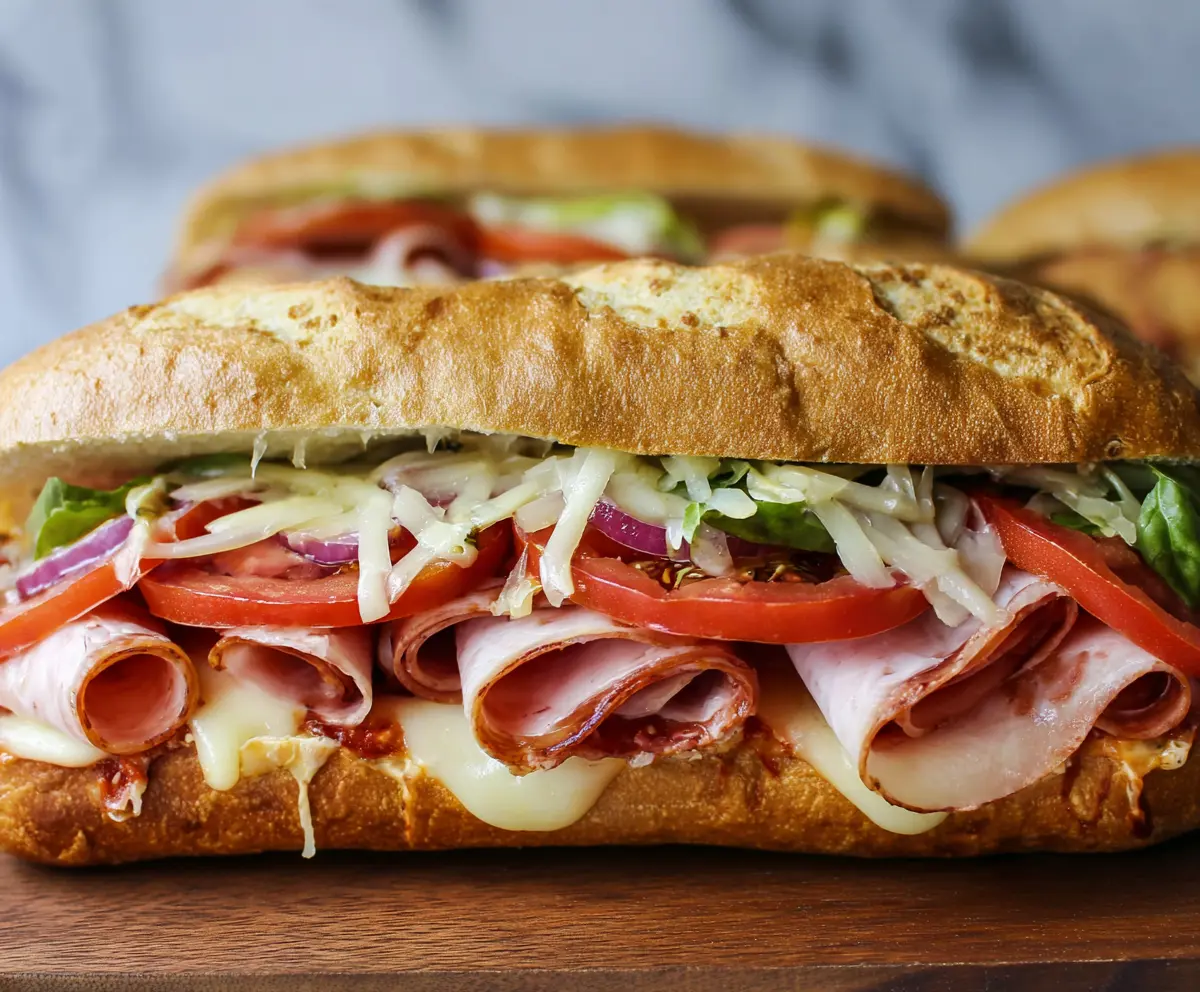 Easy Baked Italian Sub Sandwiches