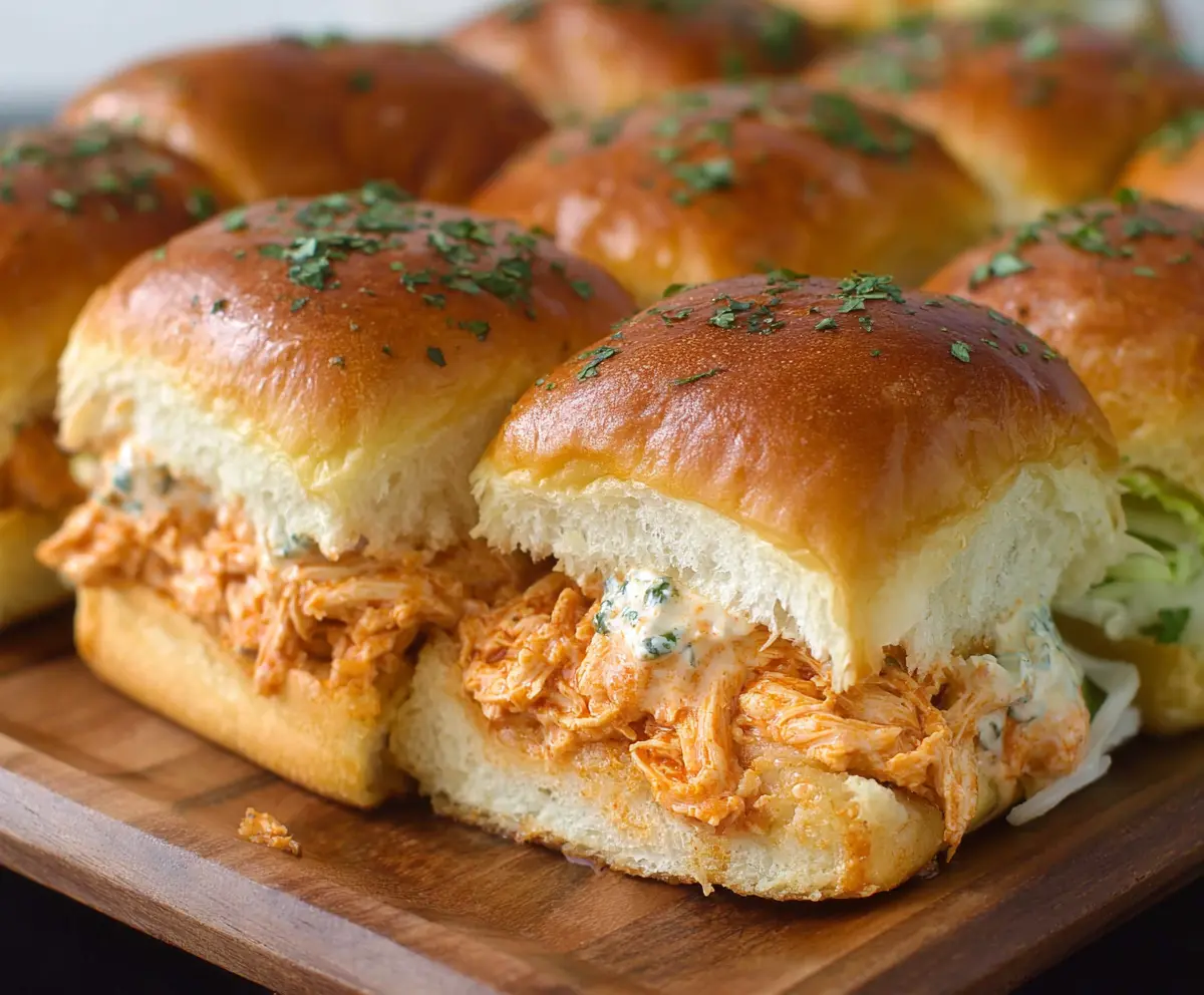 Easy Buffalo Chicken Sliders
