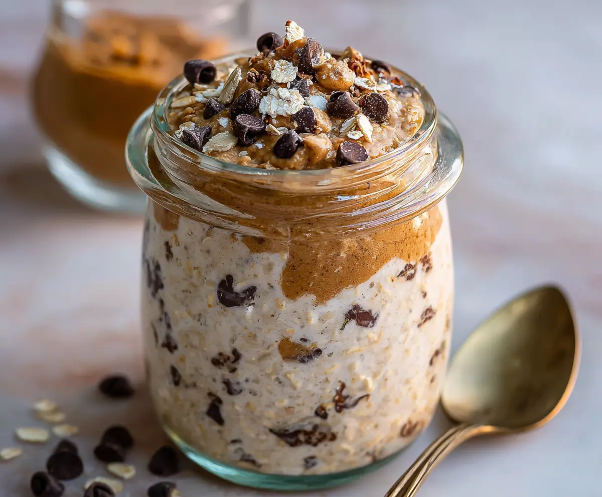 Easy Cookie Dough Overnight Oats