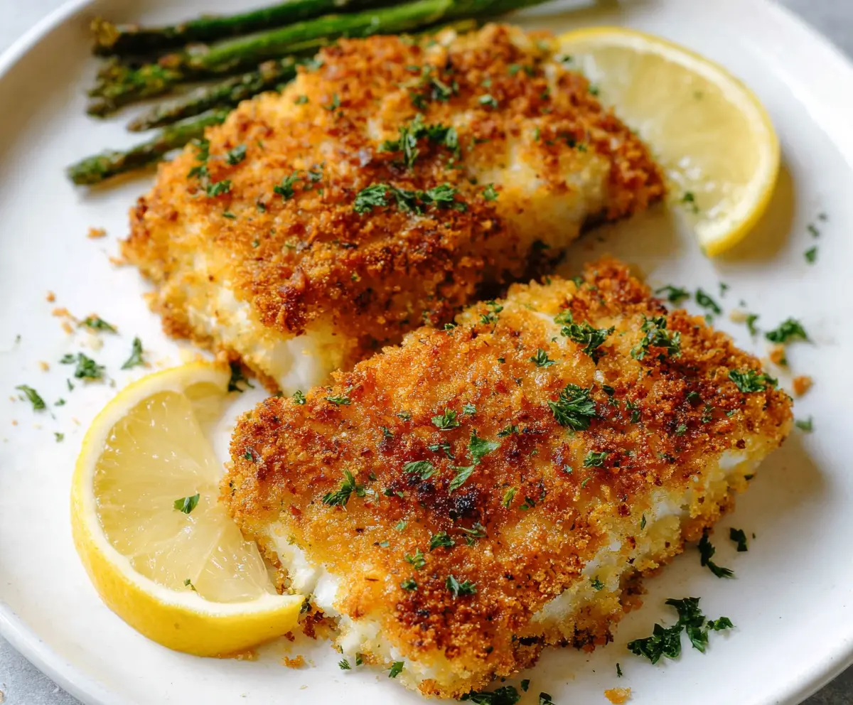 Crispy Air Fryer Parmesan Cod