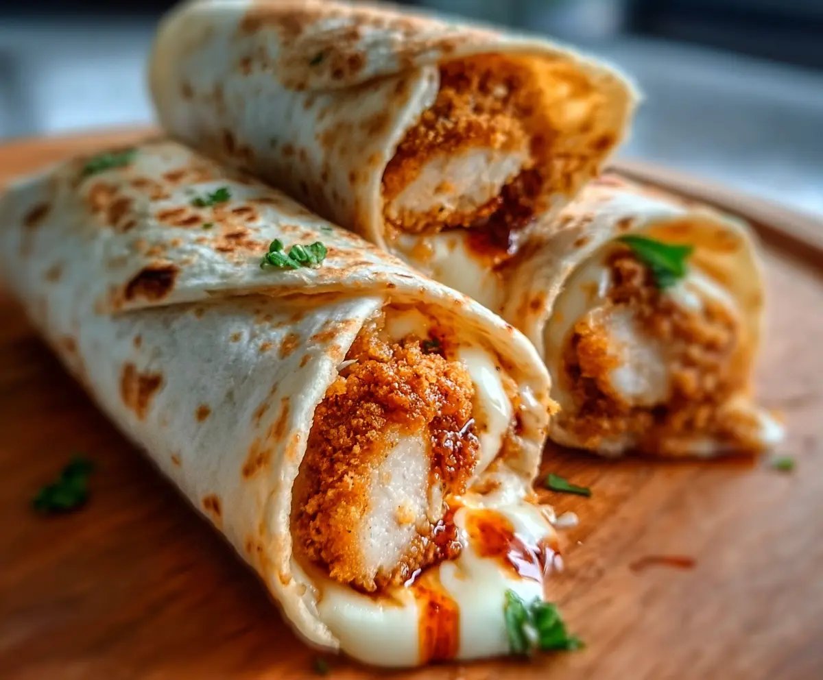 Crispy Air Fryer Chicken Wraps