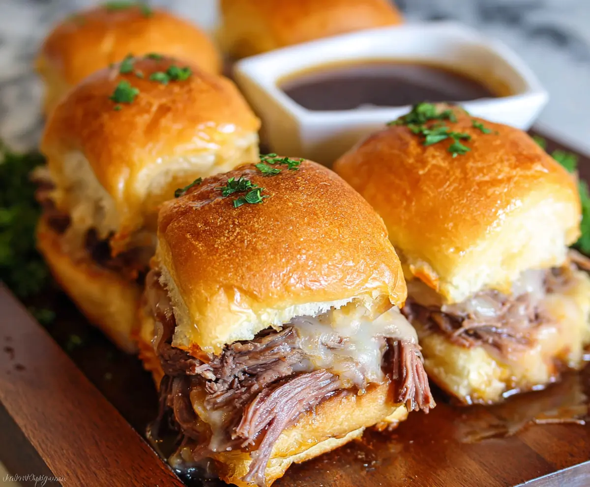 Easy French Dip Sliders for Game Day