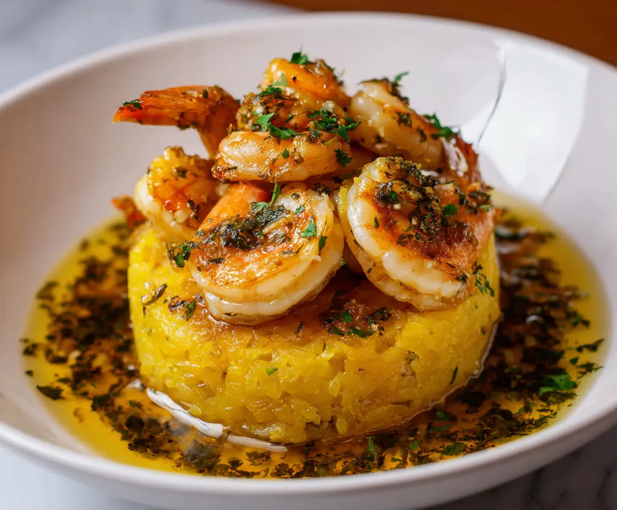Easy Garlic Shrimp Mofongo