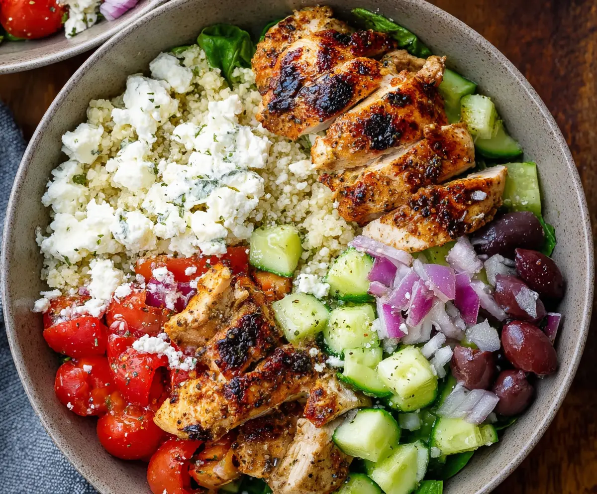 Easy Greek Chicken Bowls Recipe