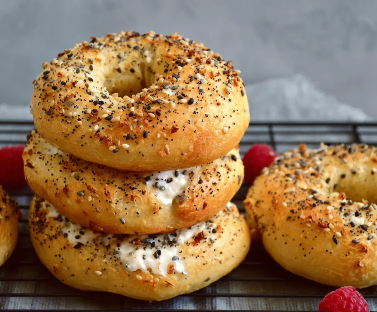 High Protein Greek Yogurt Bagels