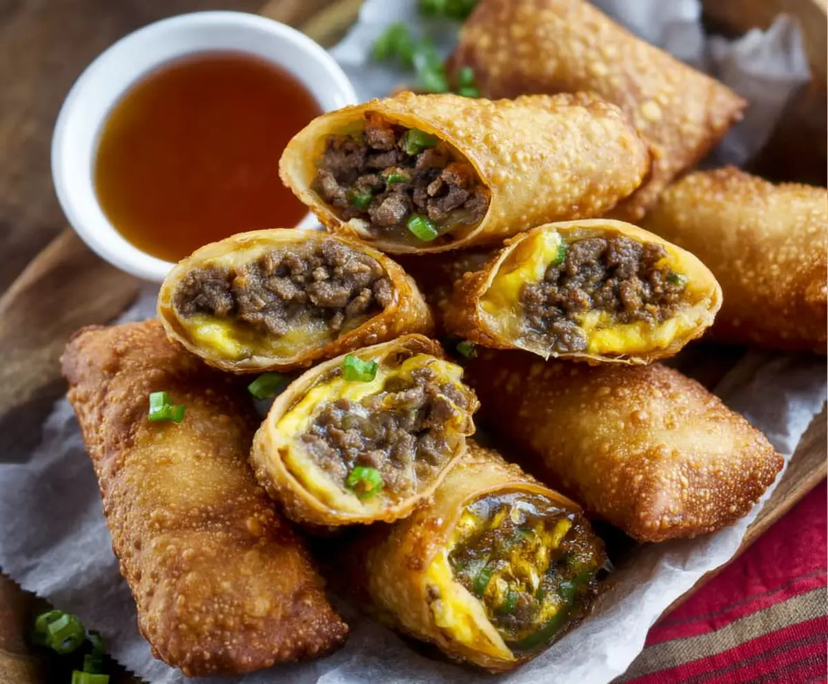 Easy Philly Cheesesteak Egg Rolls