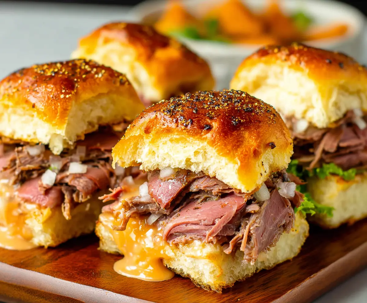 Easy Roast Beef Sliders for Game Day