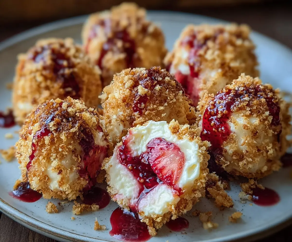 Easy Strawberry Cheesecake Bites