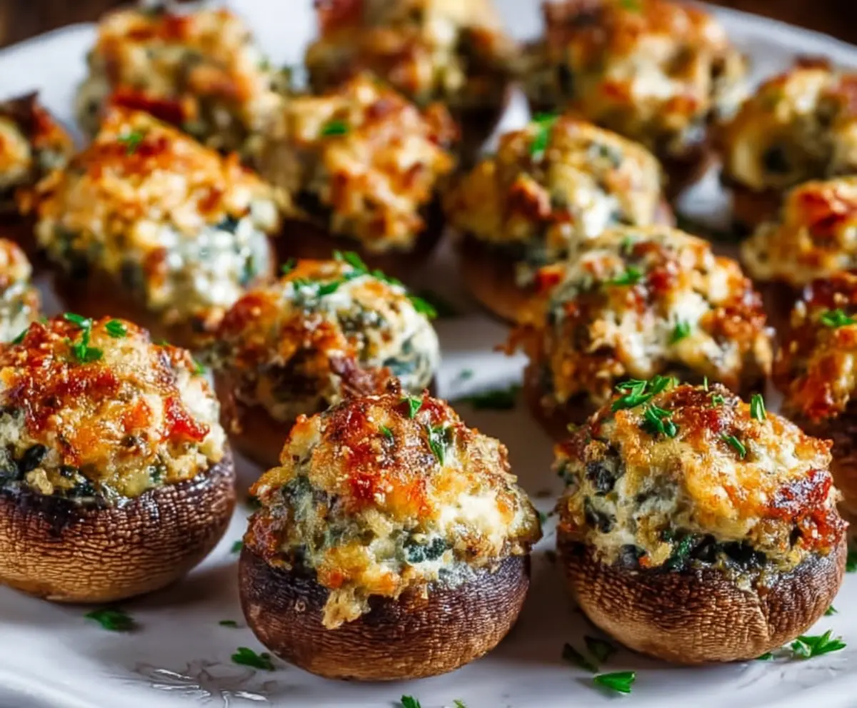 Easy Stuffed Mushroom Caps Recipe