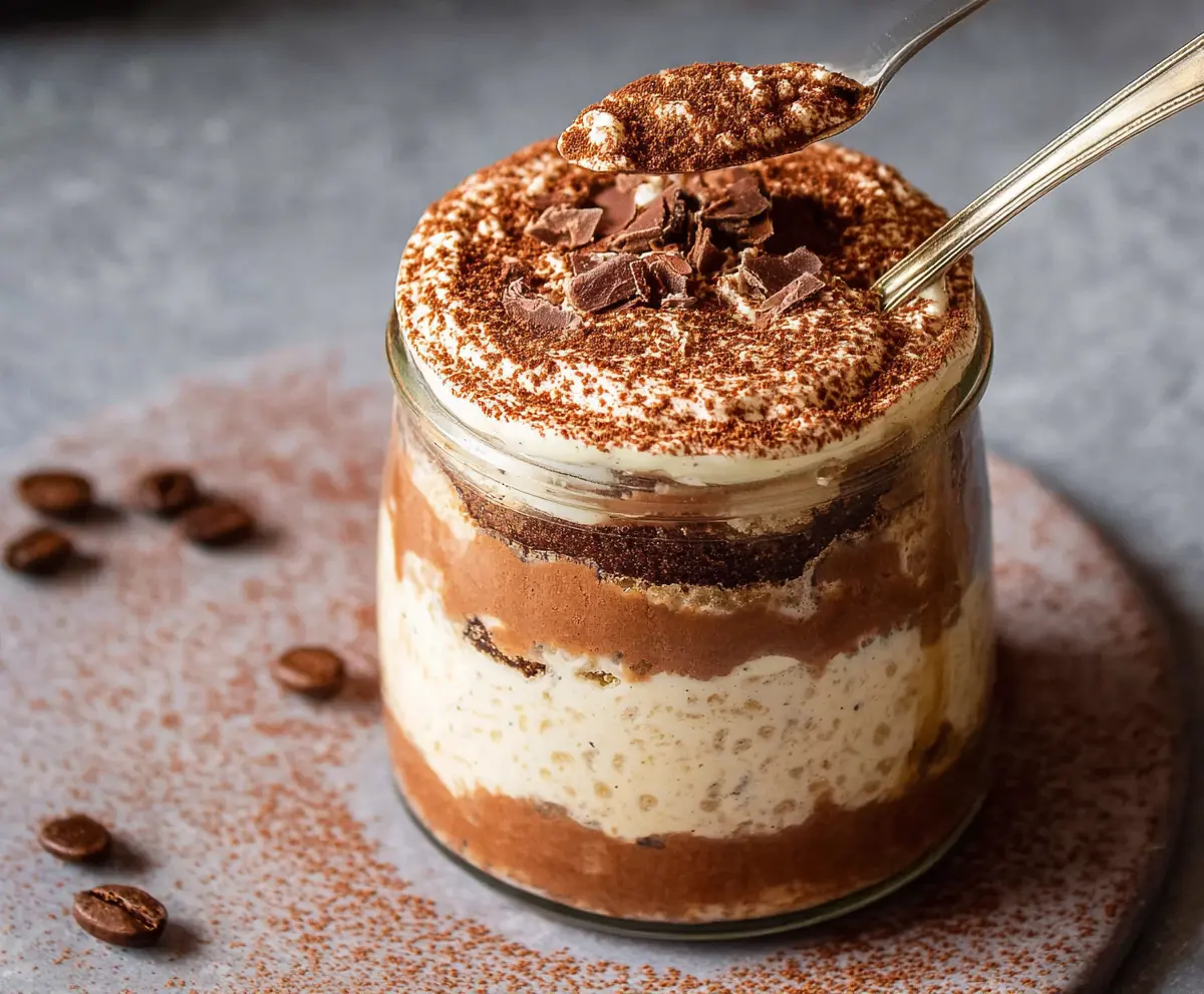 Creamy Tiramisu Overnight Oats