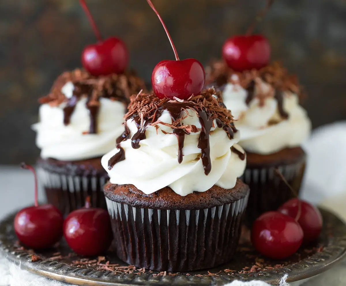 Delicious Black Forest Cupcakes Recipe