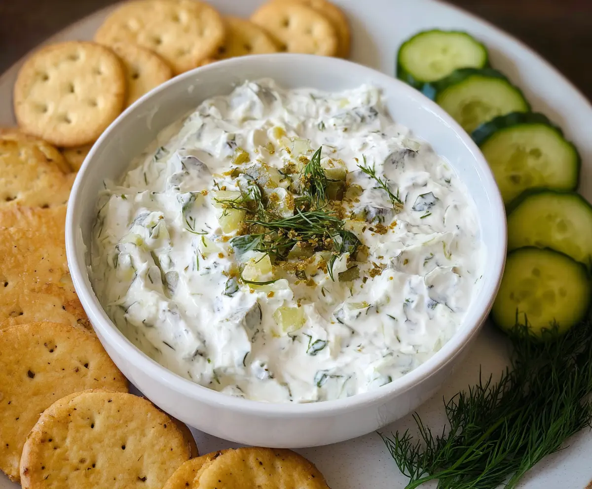 Easy Dill Pickle Dip Recipe