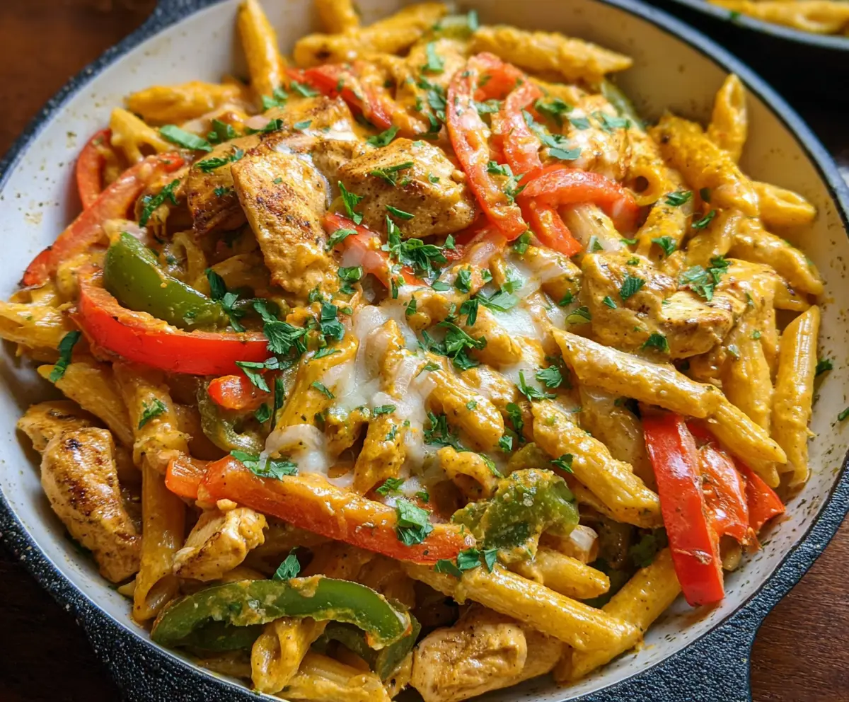 Easy Fajita Chicken Pasta Recipe