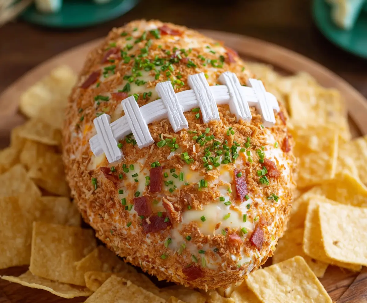 Easy Football Cheese Ball Recipe