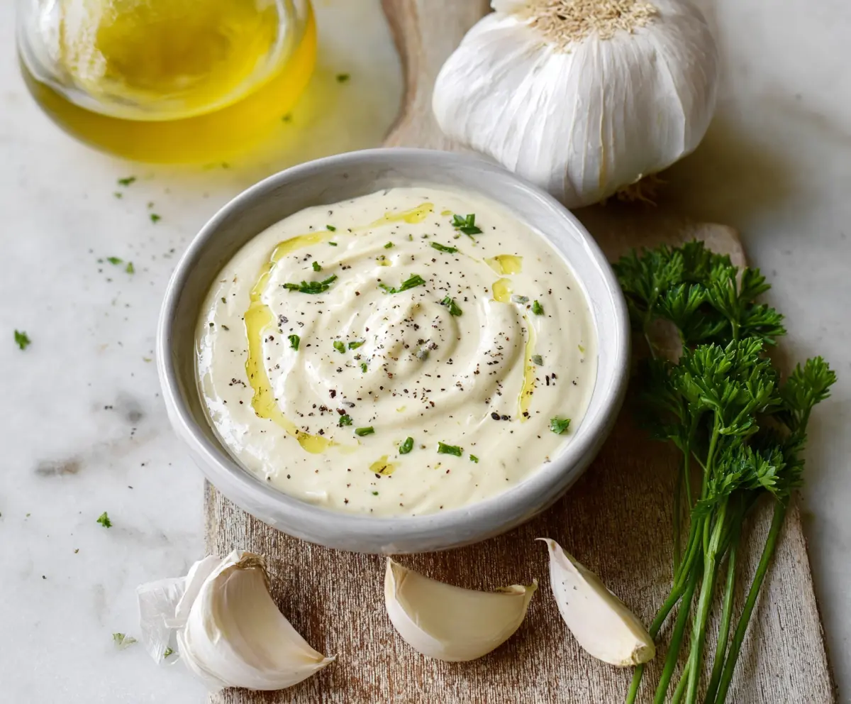 Easy Garlic Aioli Sauce