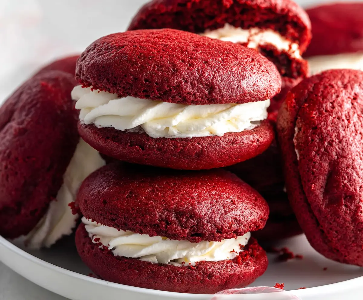Easy Red Velvet Whoopie Pies
