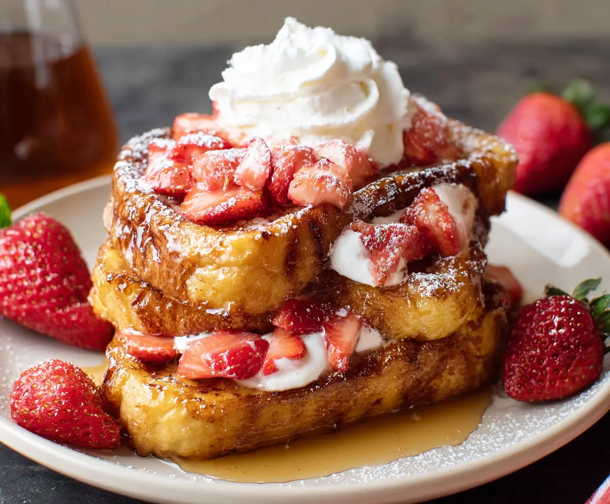 Strawberries and Cream French Toast