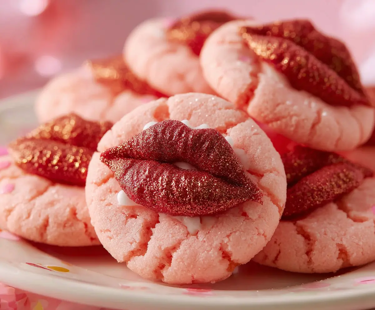 Easy Strawberry Kiss Cookies Recipe