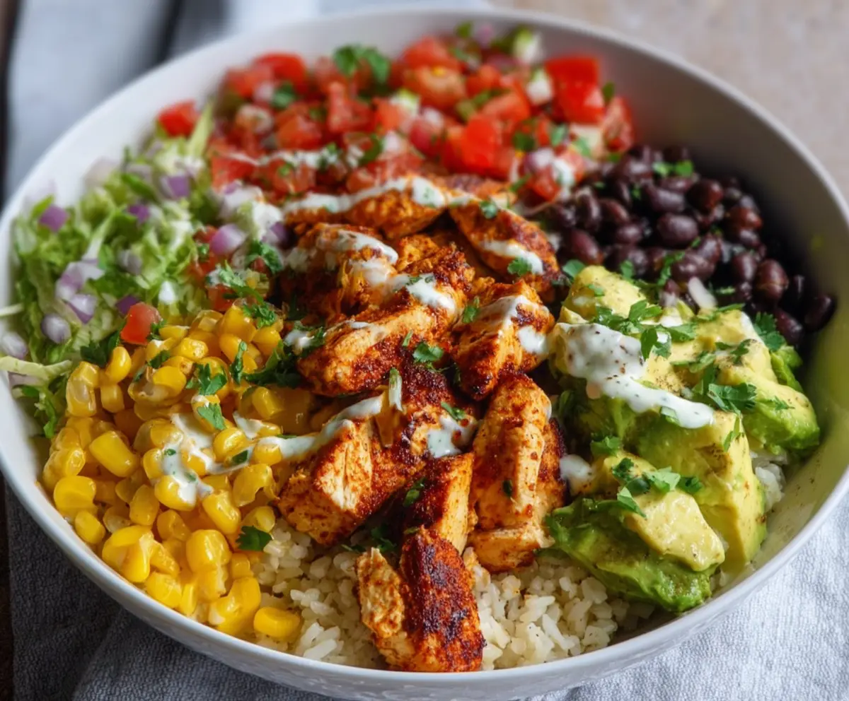 Easy Chicken Burrito Bowl Recipe