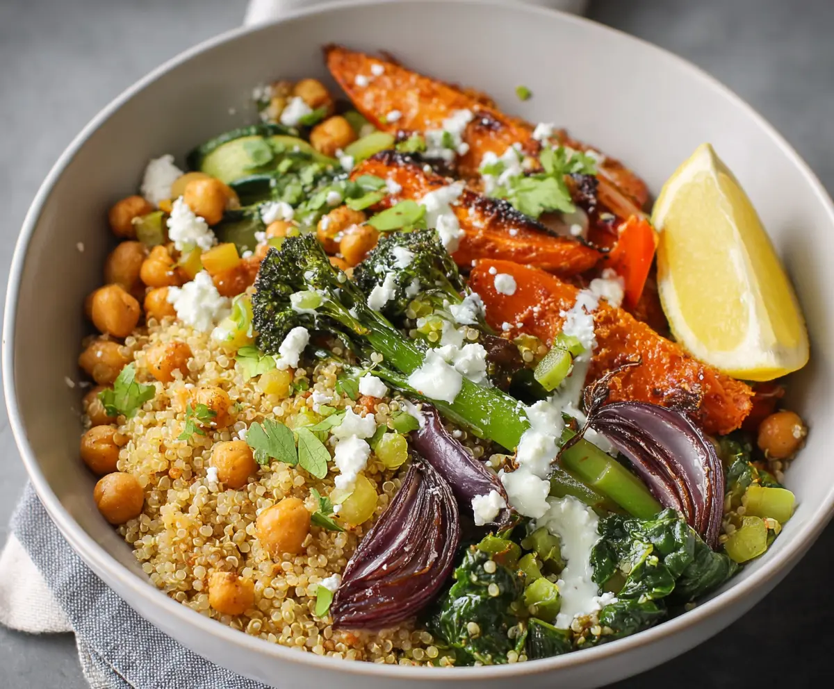 Clean Eating Quinoa Veggie Bowl Recipe
