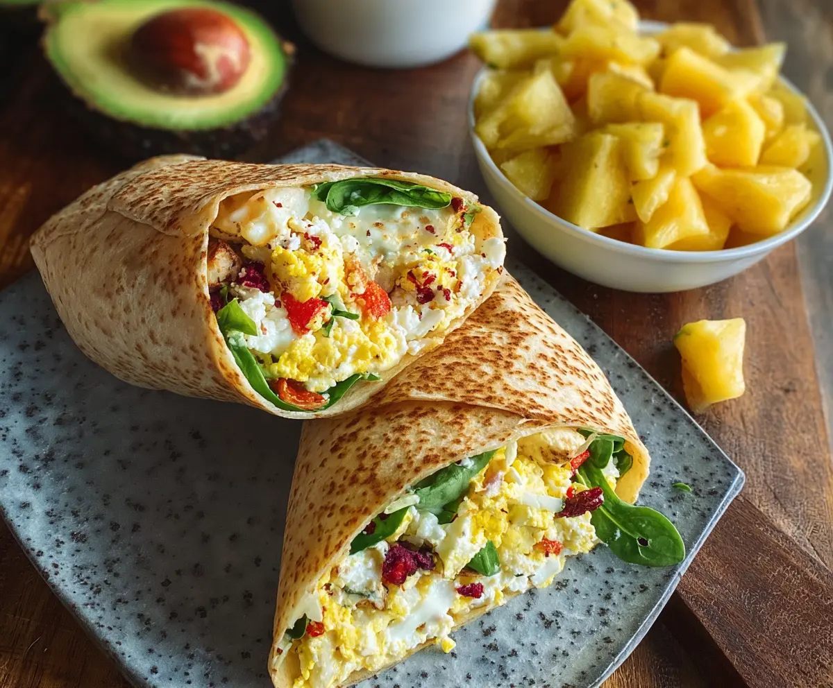 Easy Cottage Cheese Breakfast Wrap