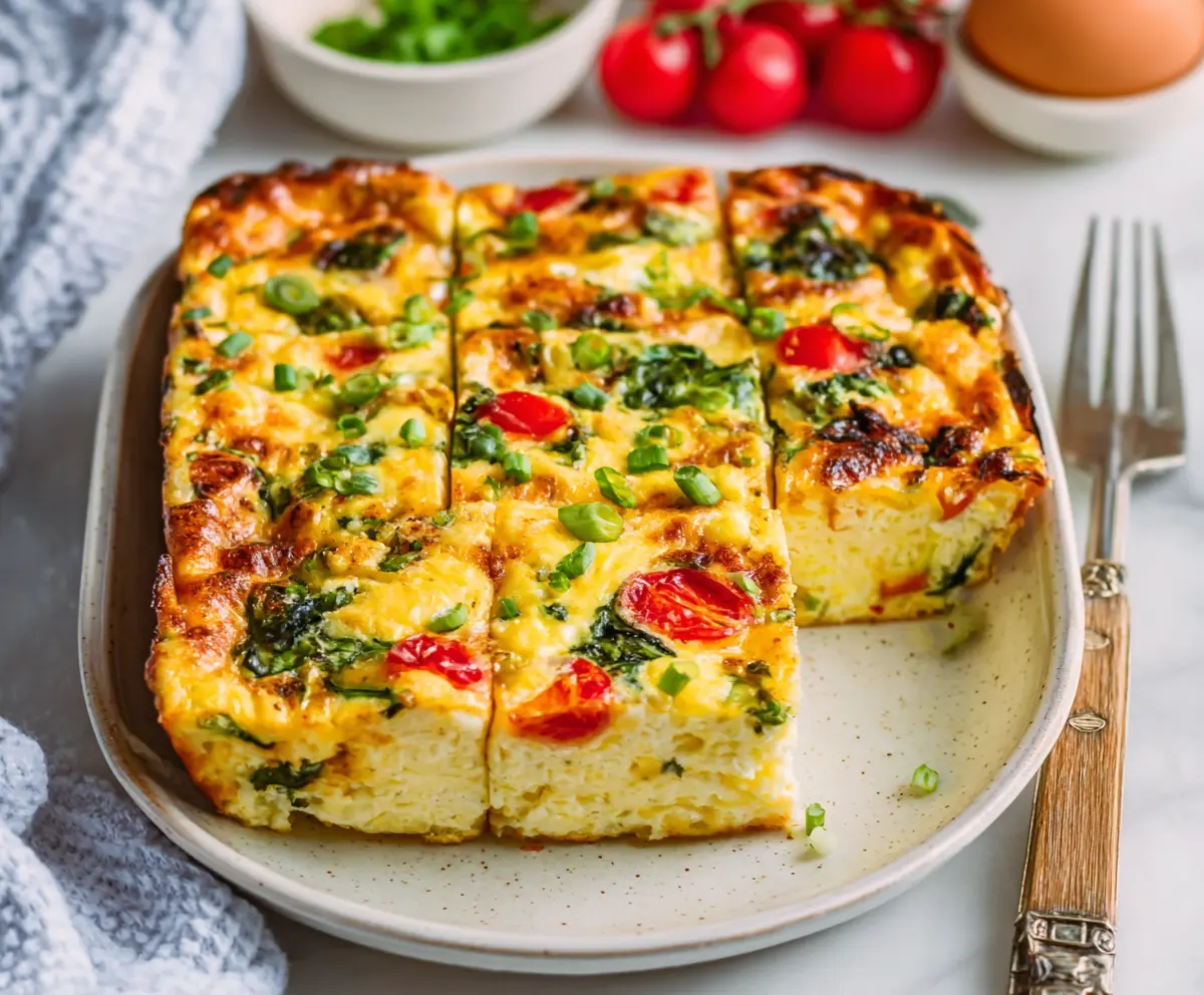Easy Cottage Cheese Egg Bake