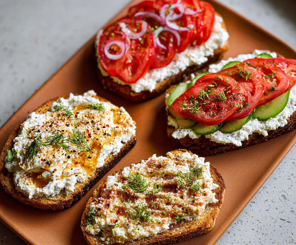 Easy Cottage Cheese Toast Recipe