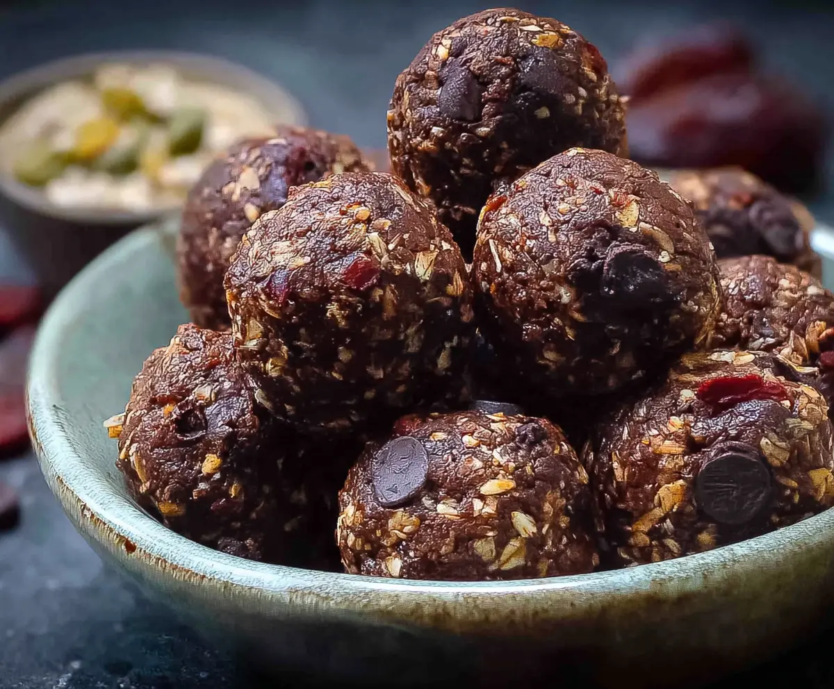 Easy Dark Chocolate Energy Bites