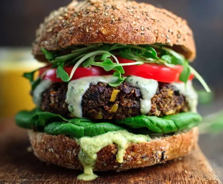 Green Goddess Black Bean Burger