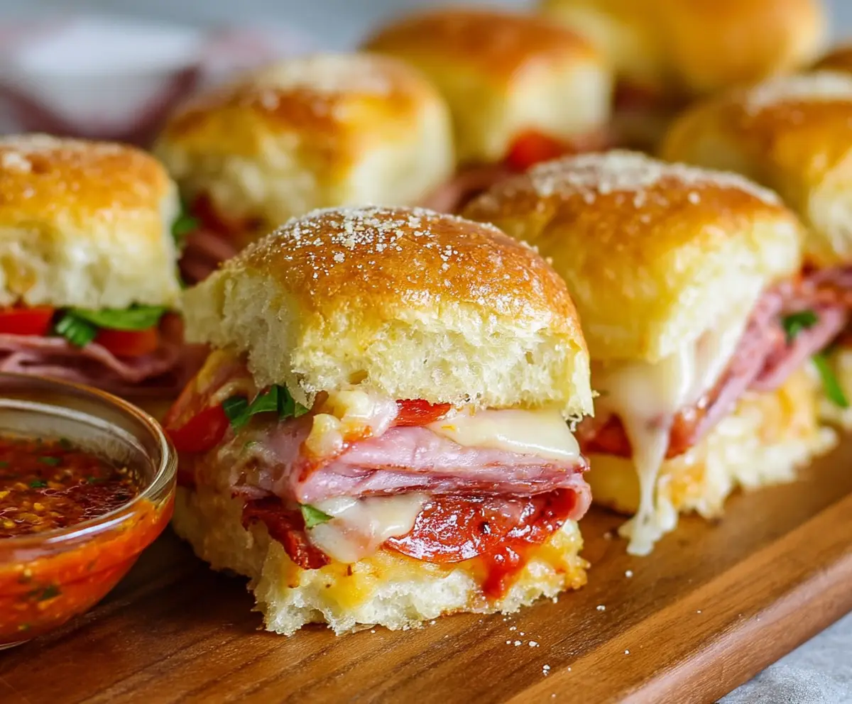 Easy Hot Italian Sub Sliders