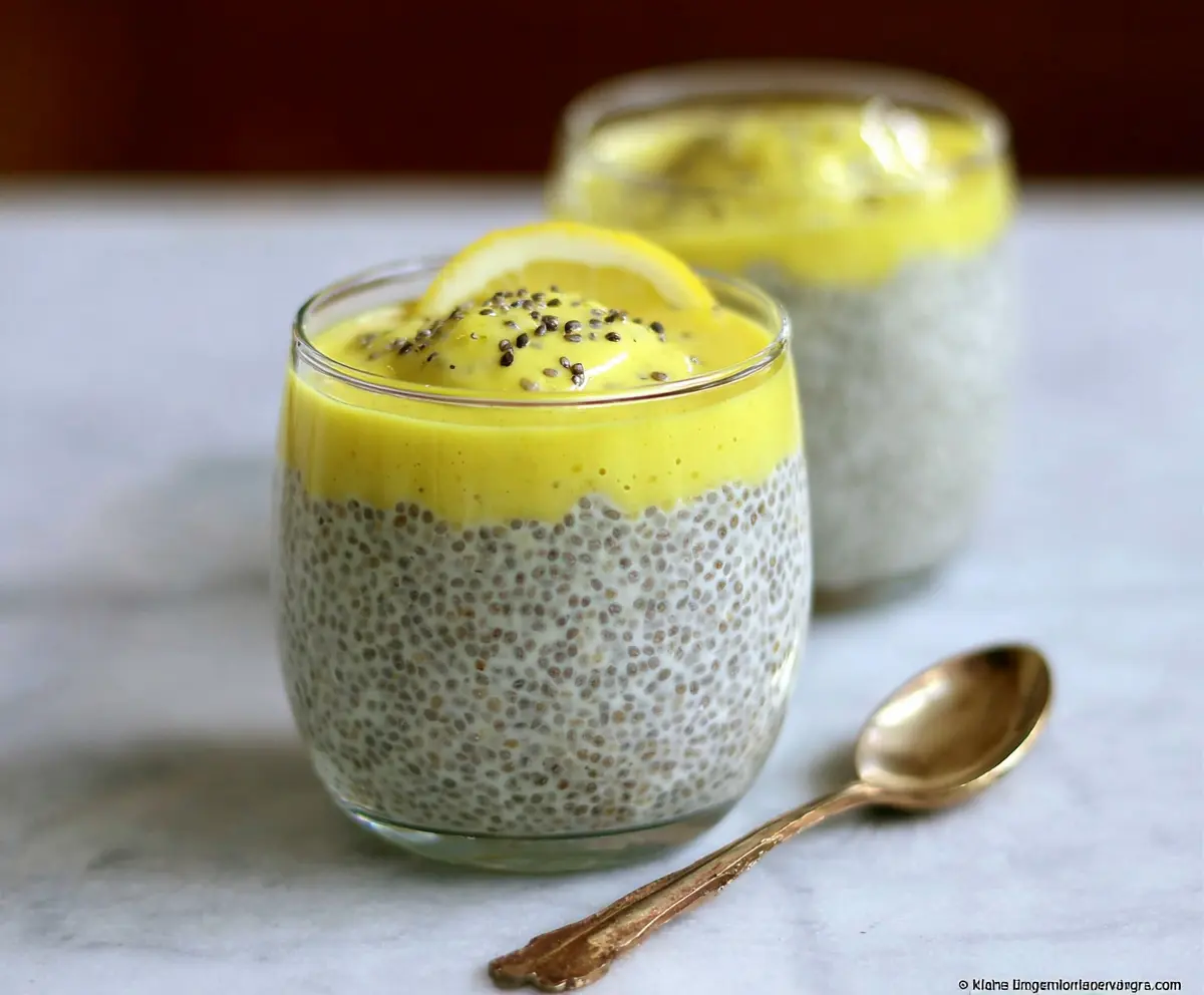 Easy Lemon Cream Chia Pudding