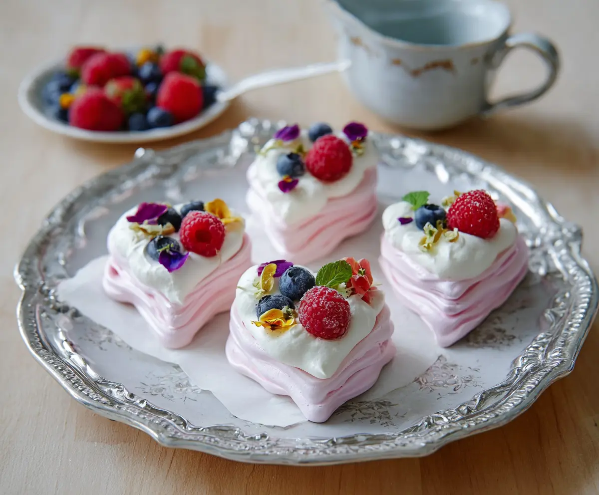 Mini Heart Pavlovas Recipe