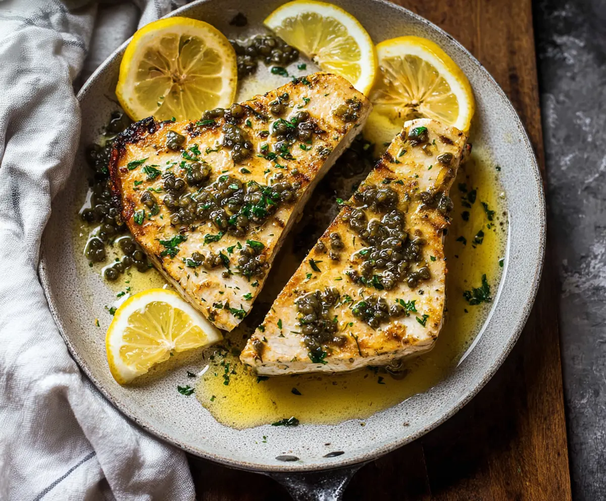 Easy Oven-Baked Swordfish with Lemon Butter