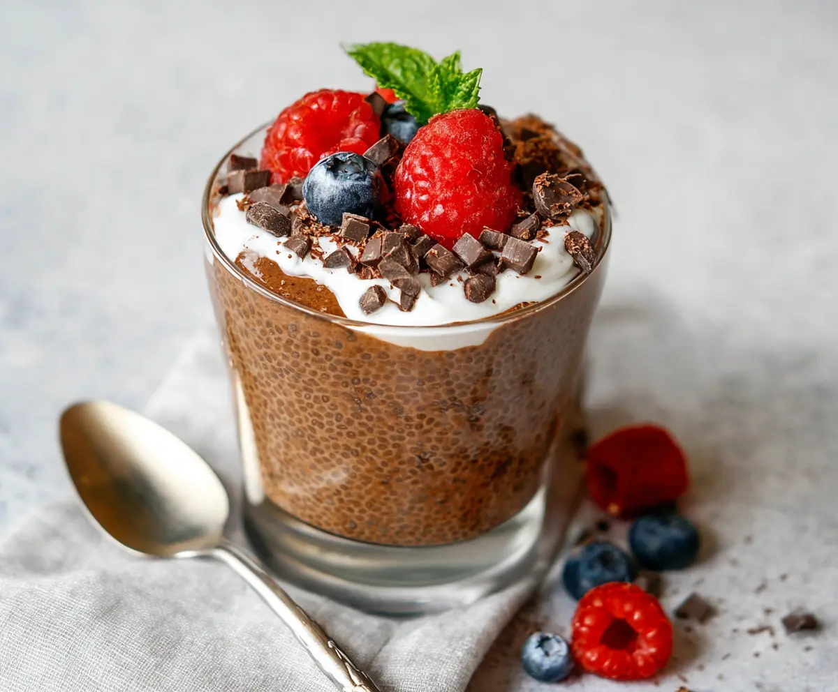 Easy Protein Chocolate Chia Pudding
