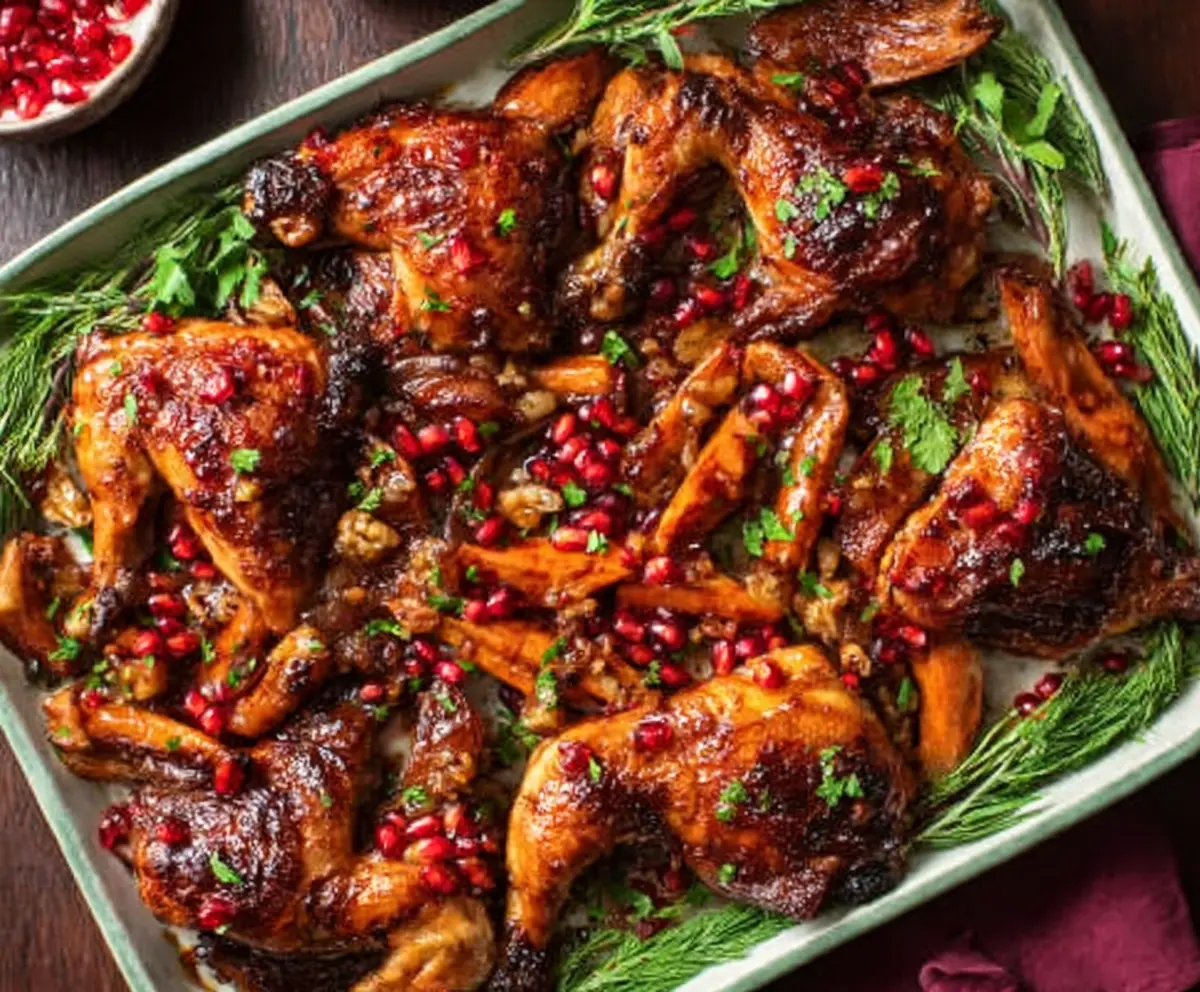 Easy Sheet-Pan Pomegranate Chicken