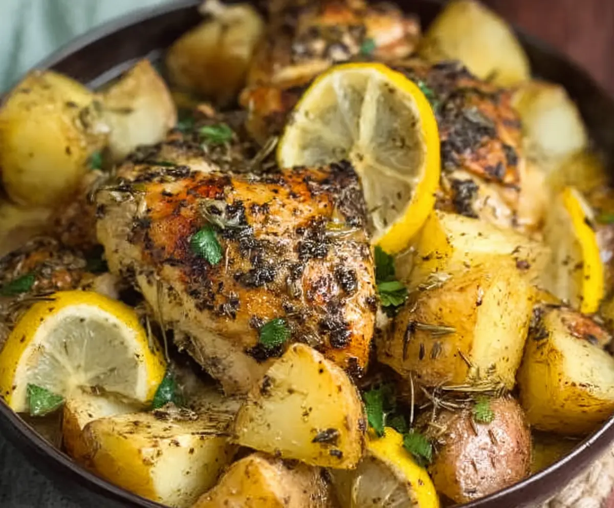 Easy Slow Cooker Greek Lemon Chicken