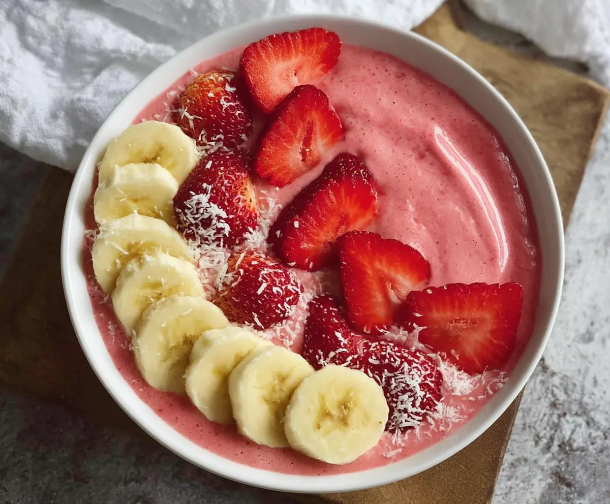 Easy Strawberry Banana Smoothie Bowl