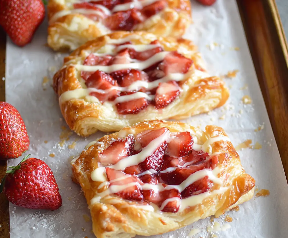 Easy Strawberry Cream Cheese Danishes
