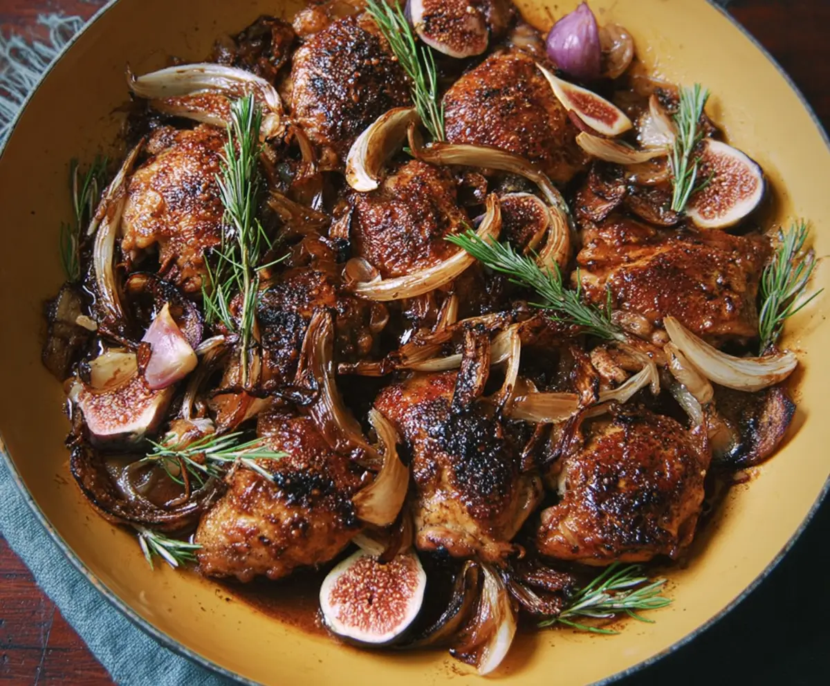 Easy Vinegar Chicken with Figs