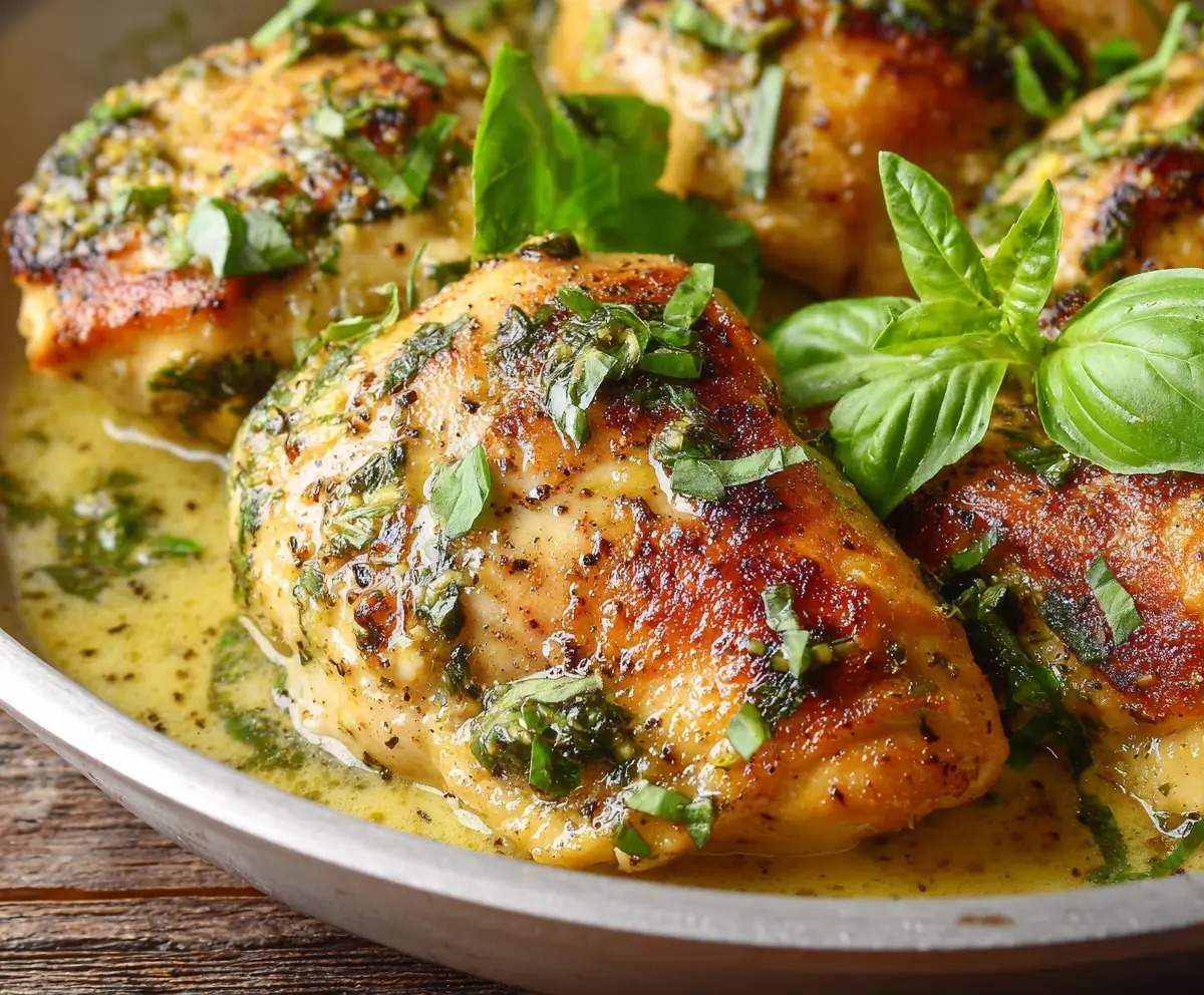 Easy Lemon Basil Chicken Recipe
